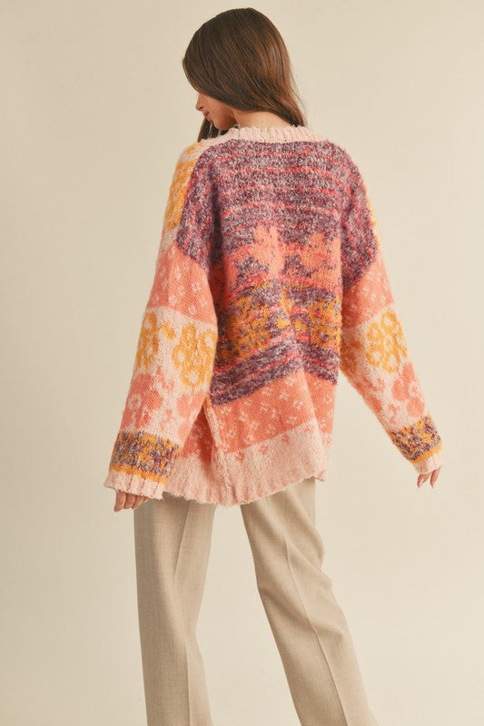 Faux Angora Cardigan