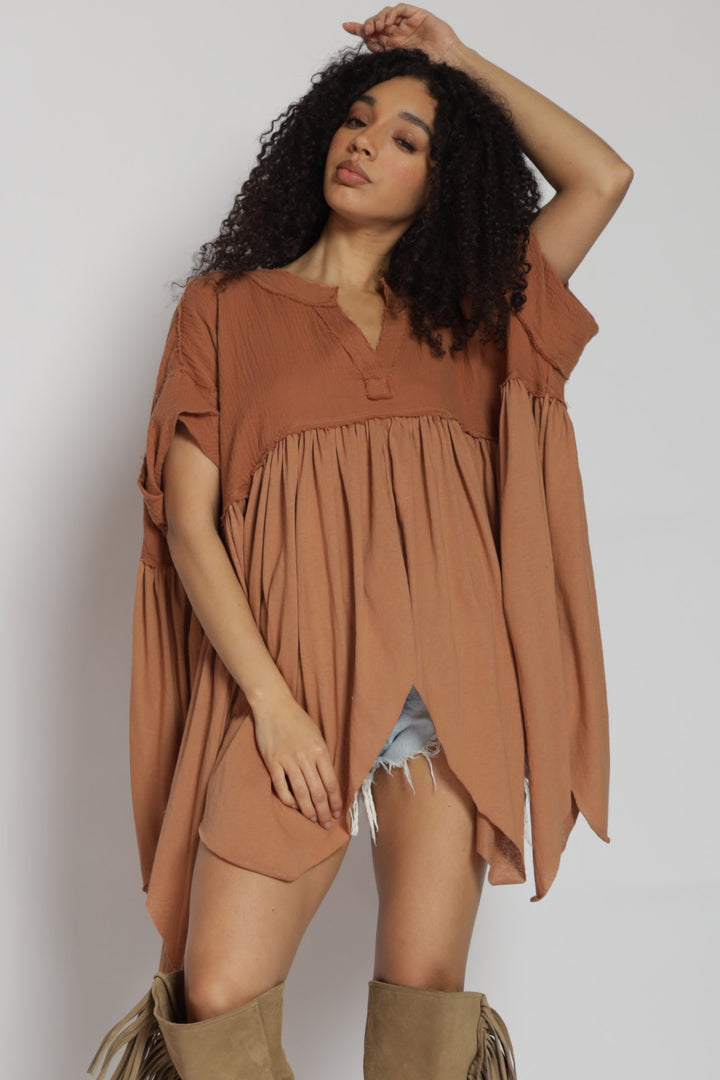 Gauze Loose Top