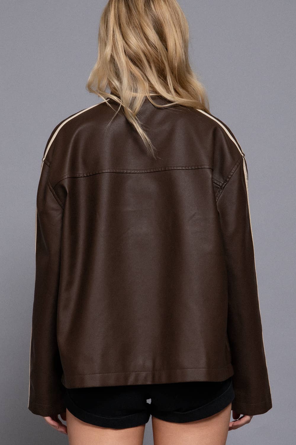 Faux Leather Jacket