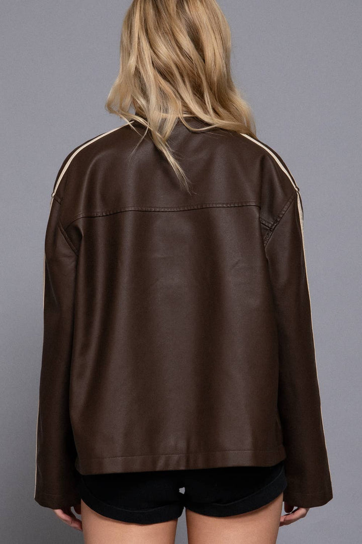 Faux Leather Jacket