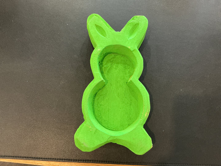 Small Wood Bunny Bowl
