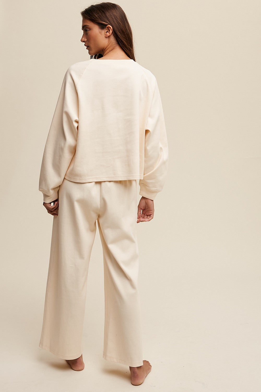 V Neck Sweatshirt & Pant Set