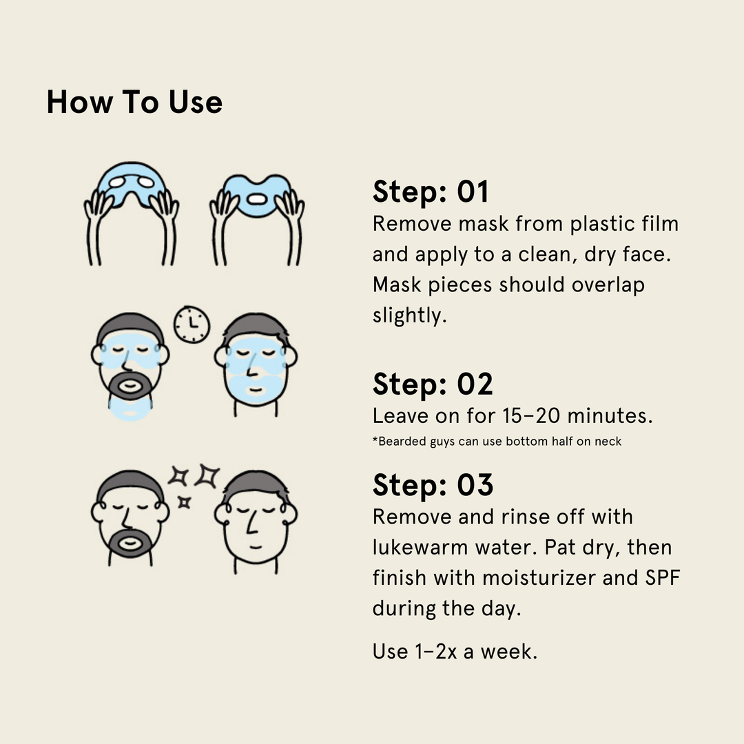 Bro Mask Clay Mask for Men -4 Pack