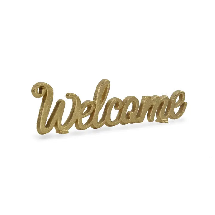 Welcome Cast Iron Sign