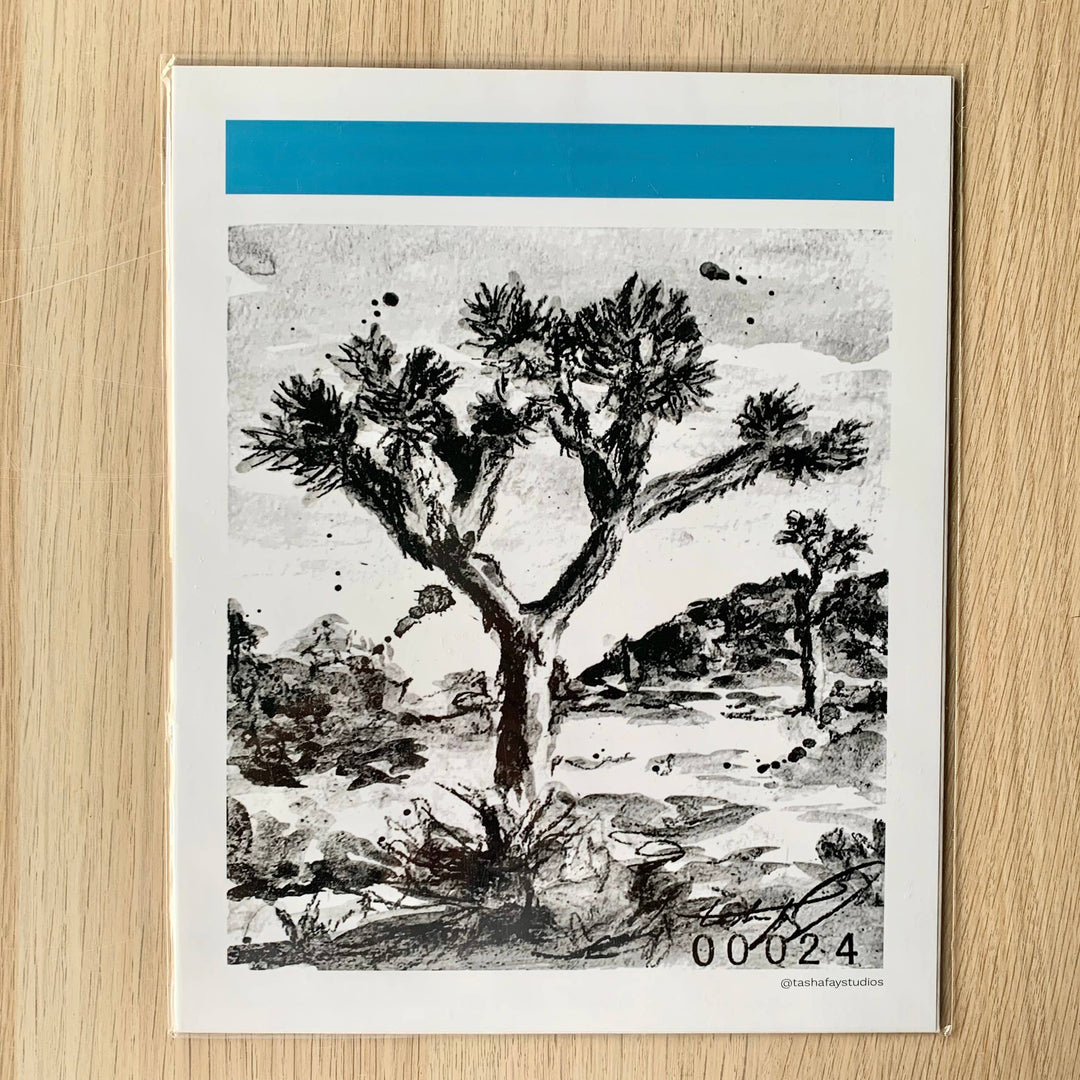Joshua Tree Blocking Art Print (00024): 5"x7"