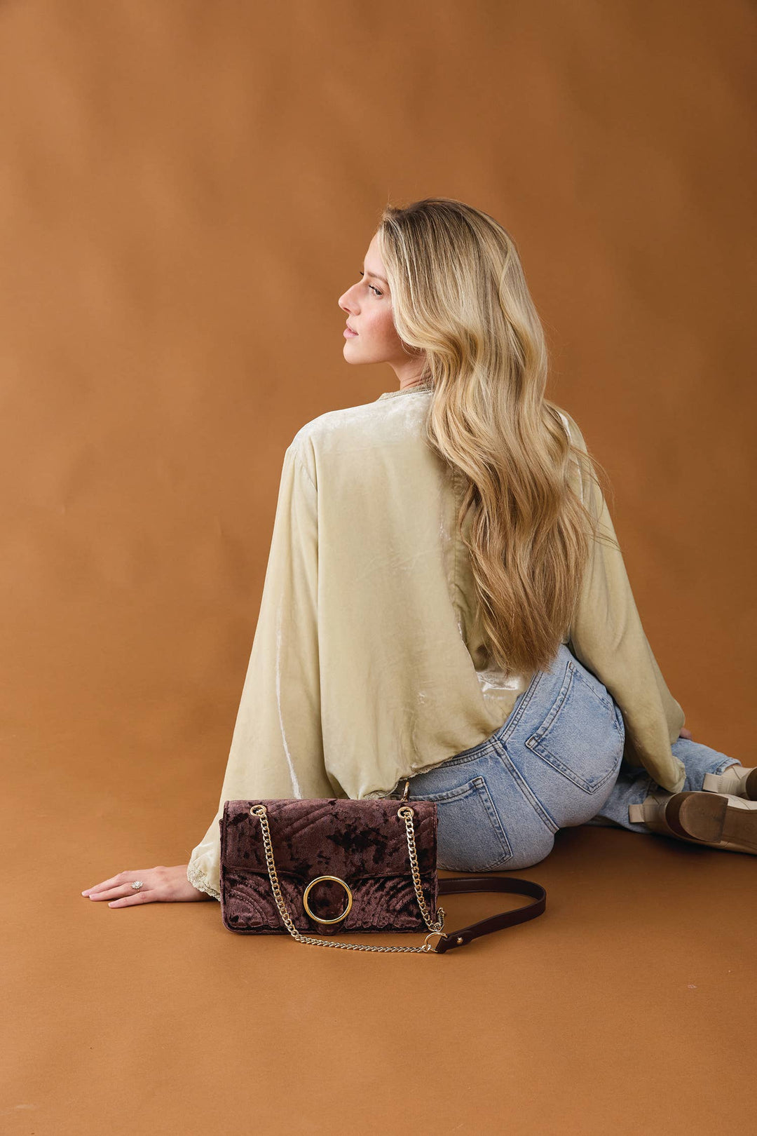 Soft Textured Crossbody Bag