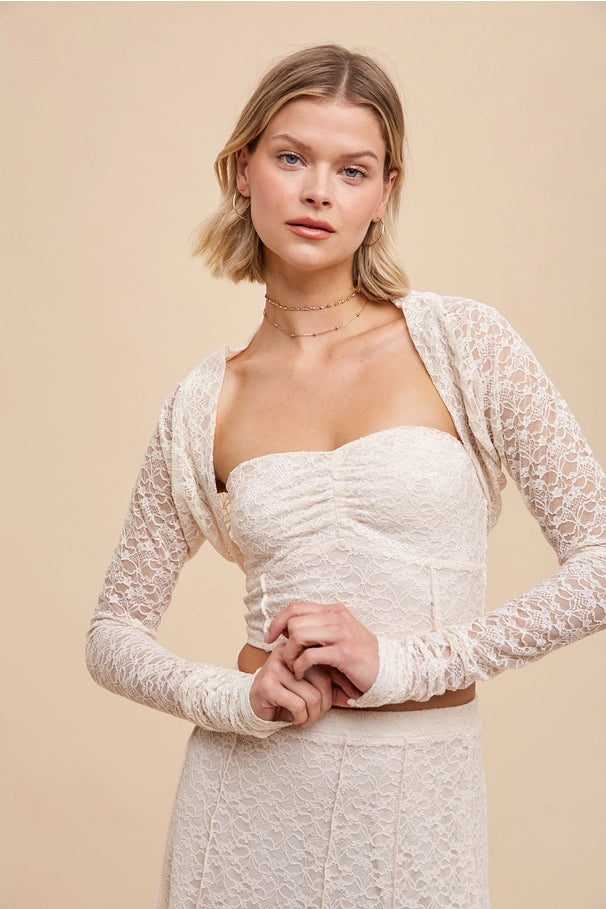 Lace Shrug and Tube Set