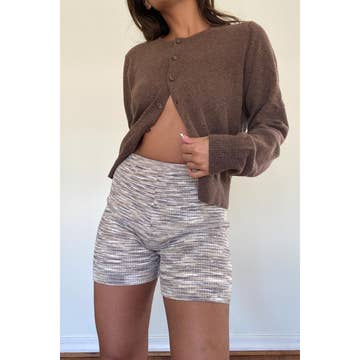 Tie-Dye Knit Shorts