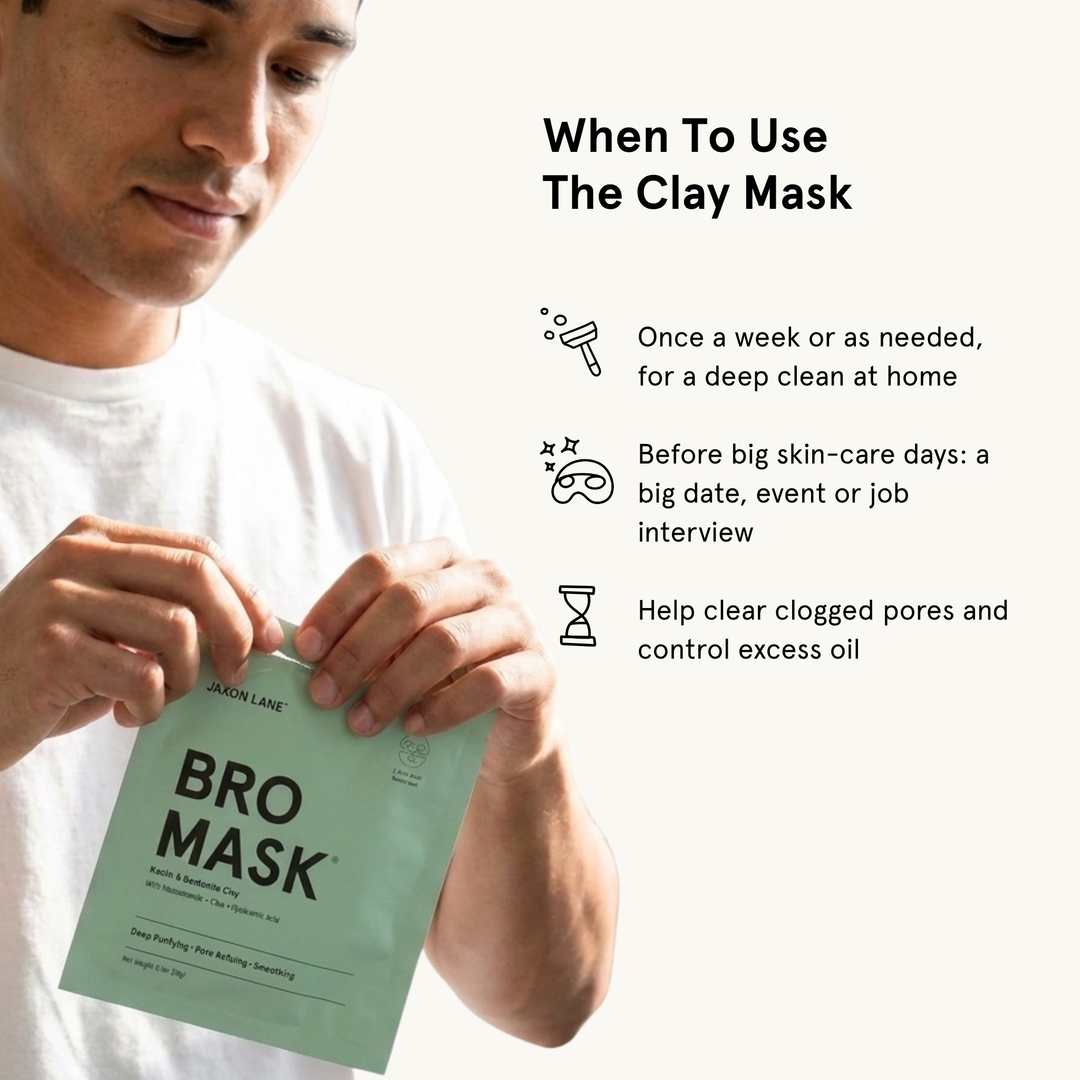 Bro Mask Clay Mask for Men -4 Pack