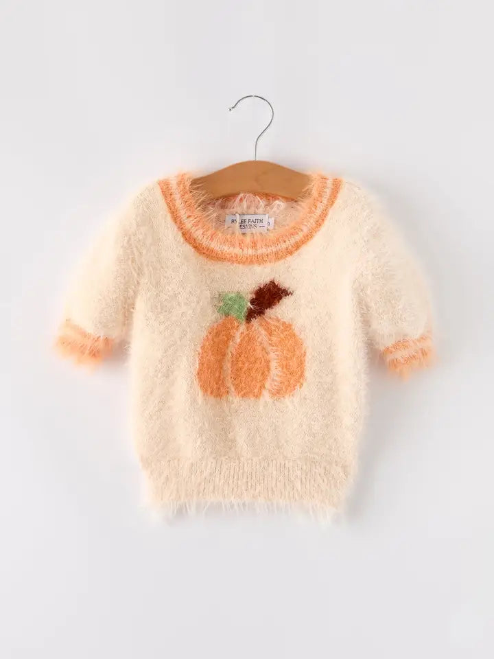 Fall Pumpkin  Girls  Sweater