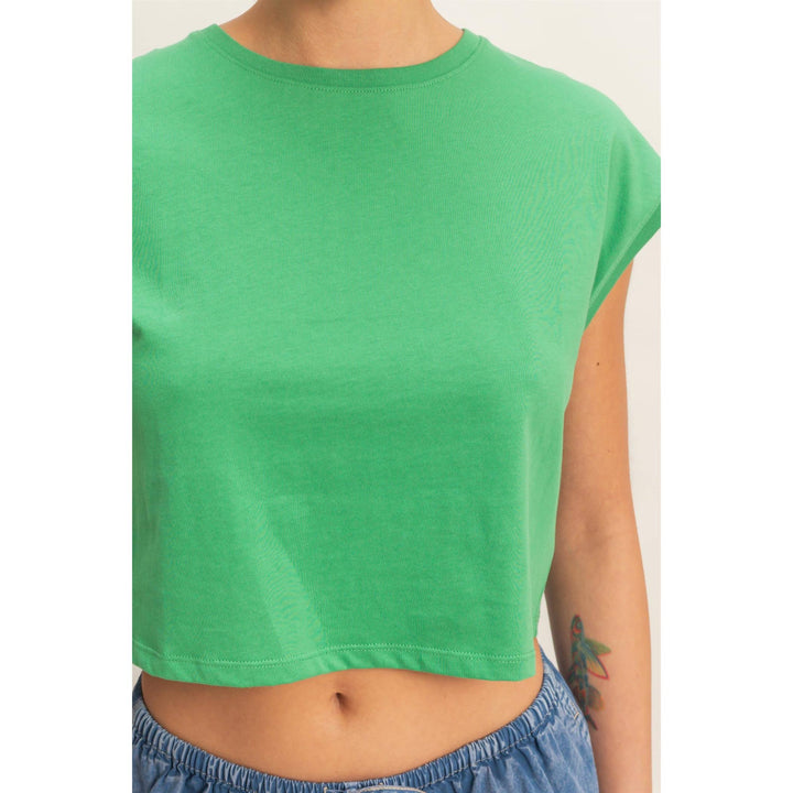 Classic Crew Neck Sleeveless Top