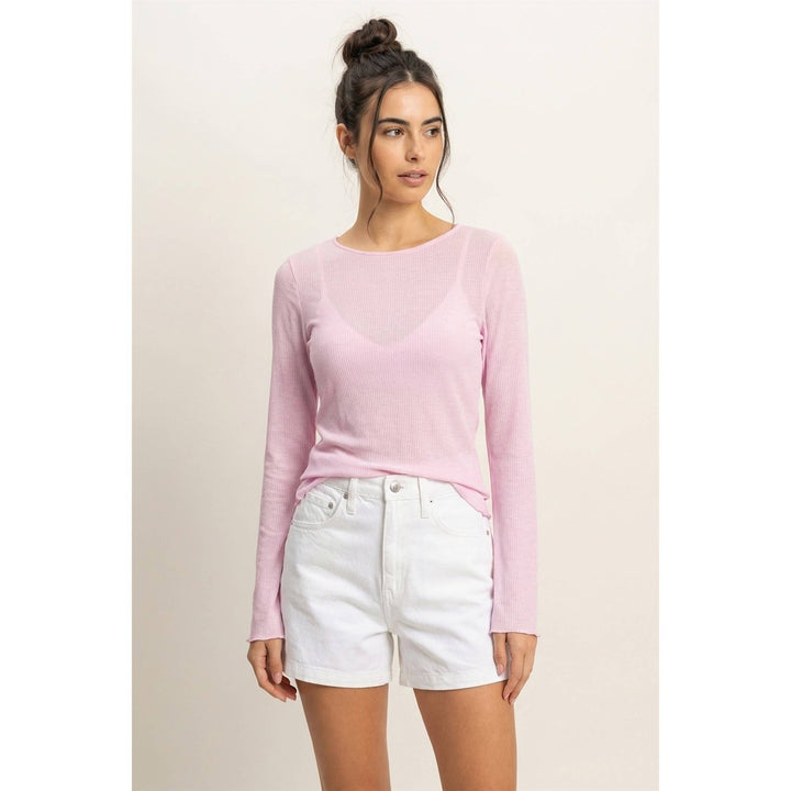 Ribbed Long Sleeve Top