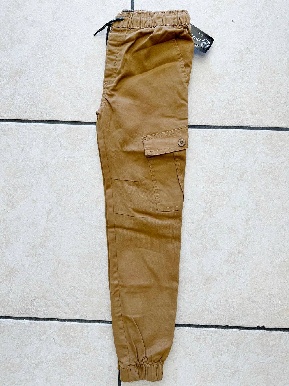 Boy's Pull-On Twill Cargo Joggers