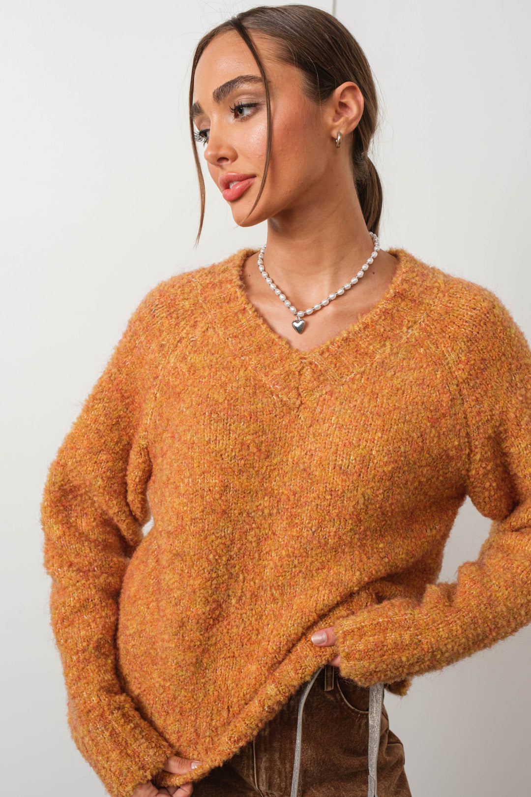 Boucle Knit Sweater