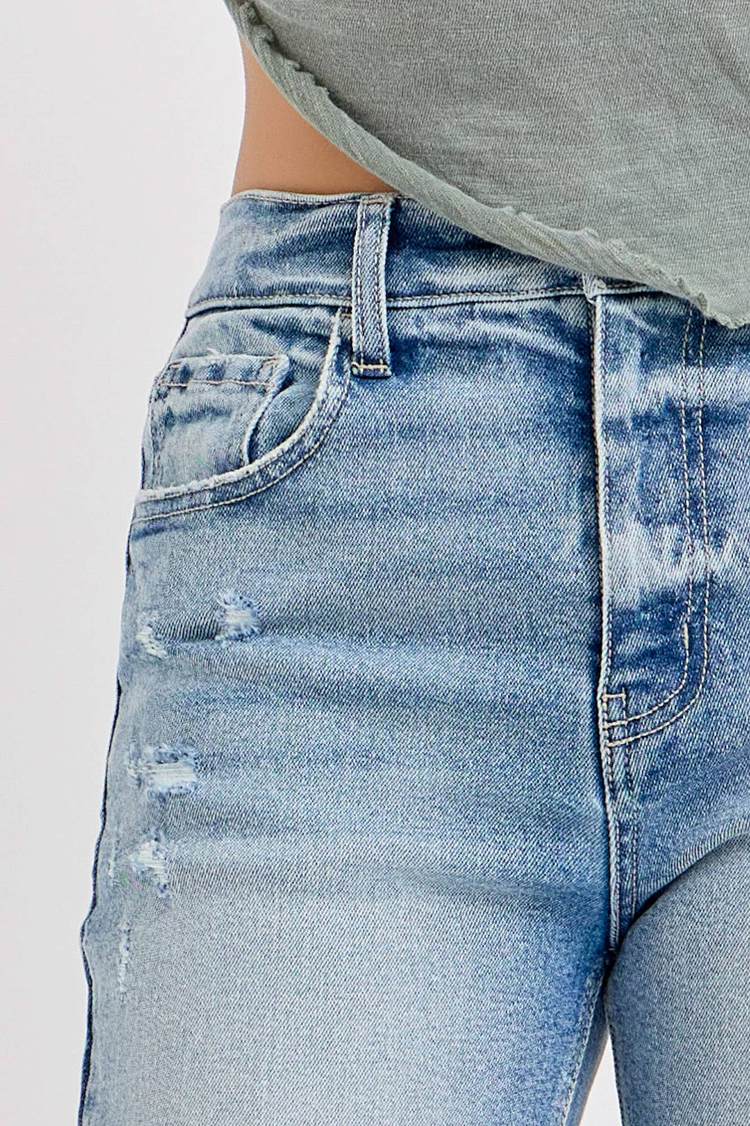 High Rise Straight Jeans