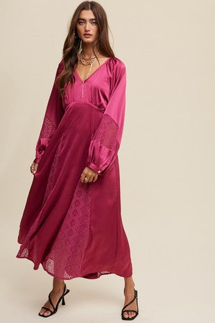 Pleated Maxi Dress