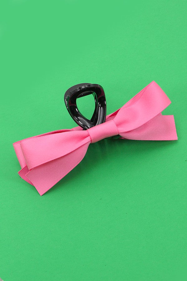 Silky Bow Hair Claw Clip