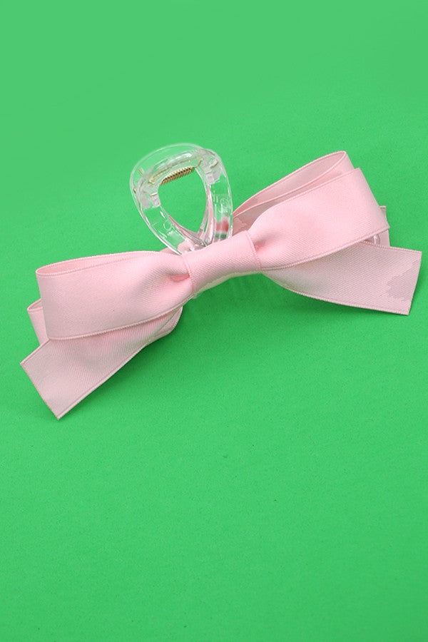 Silky Bow Hair Claw Clip