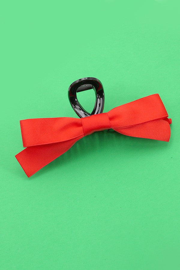 Silky Bow Hair Claw Clip