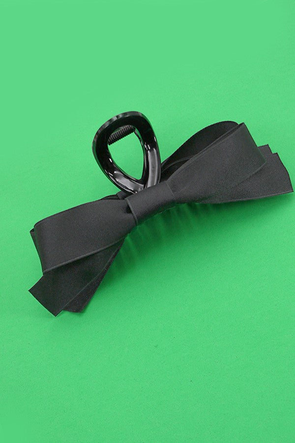 Silky Bow Hair Claw Clip