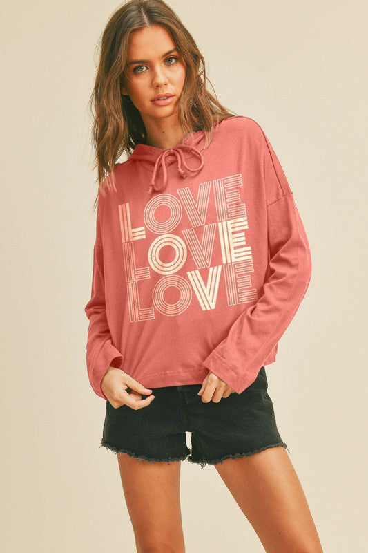 Love Valentines Day Graphic Hoodie