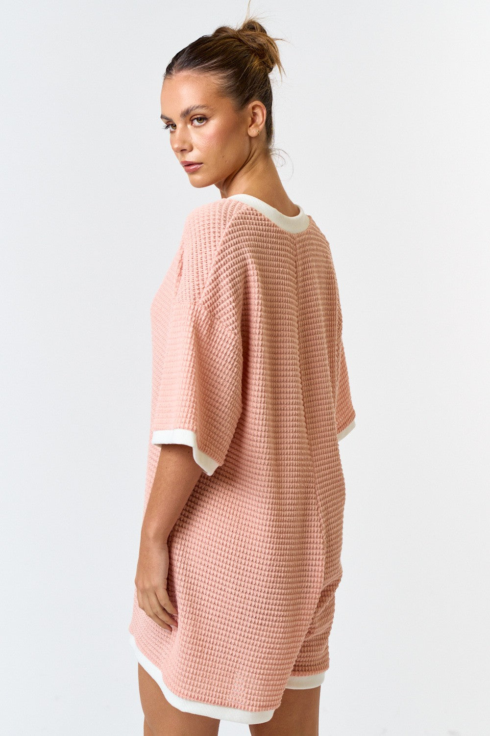 Waffle Knit Relaxed Romper