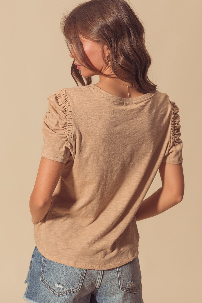 V NECK RELAXED FIT TOP