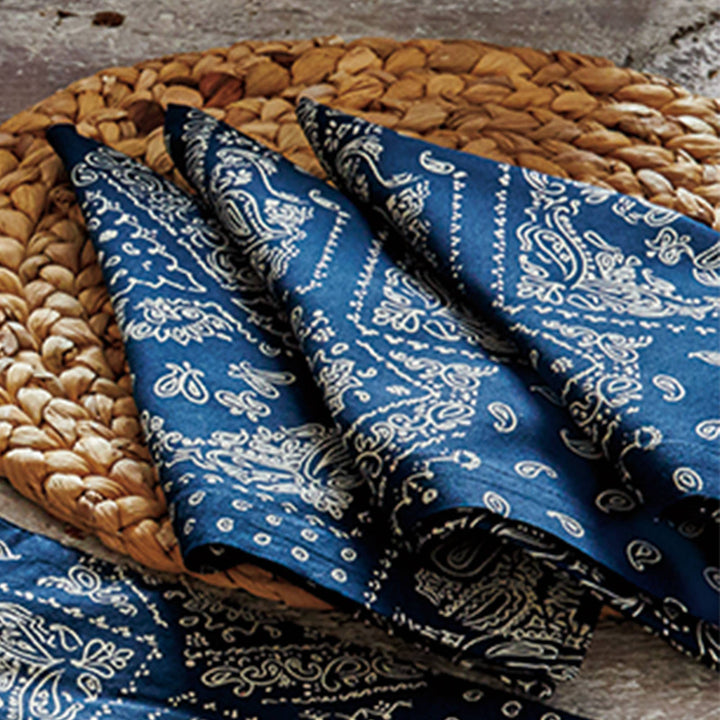 SALE Bandana Napkin Set Of 4 - Blue