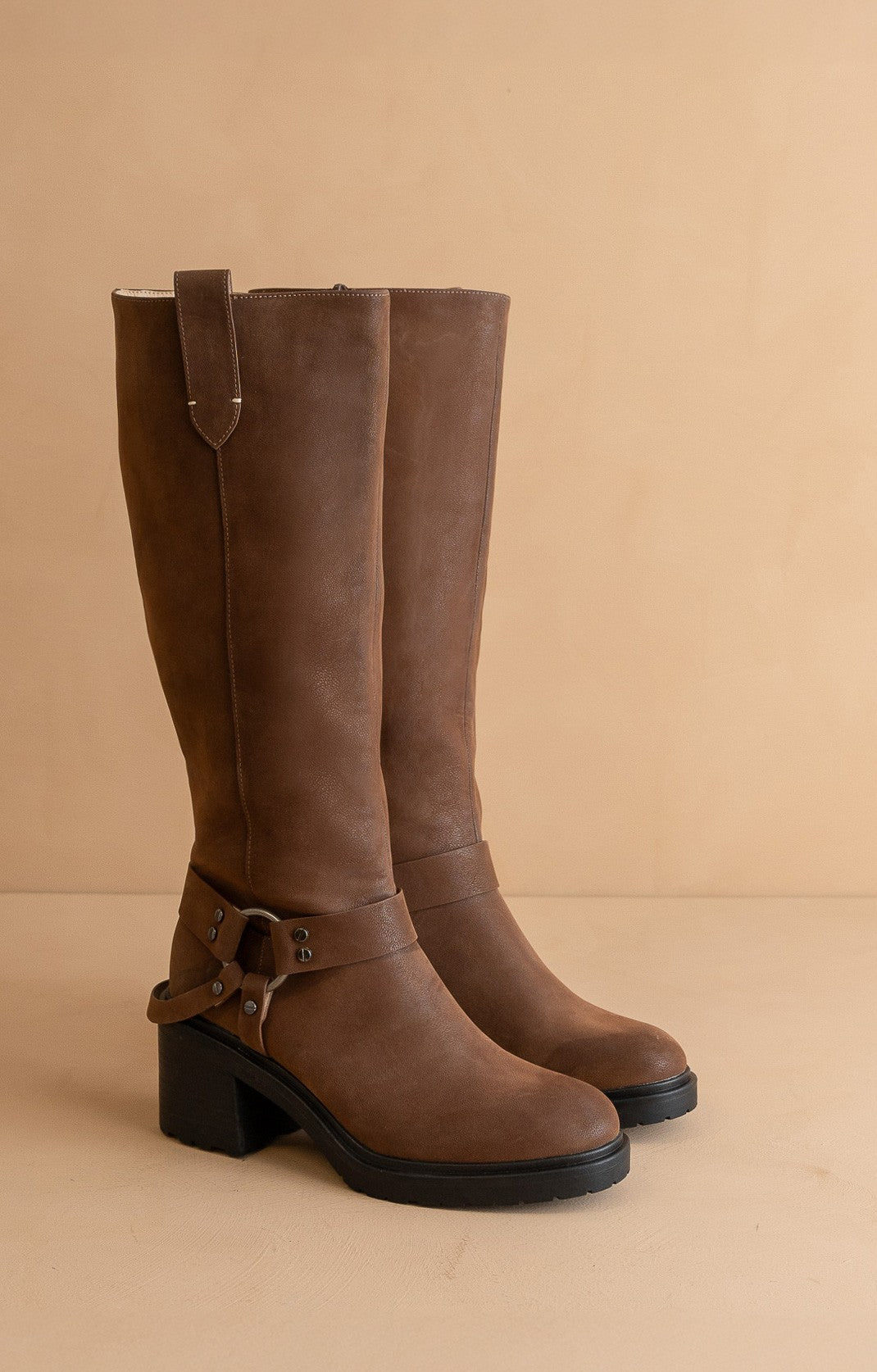 Moto Knee High Boots