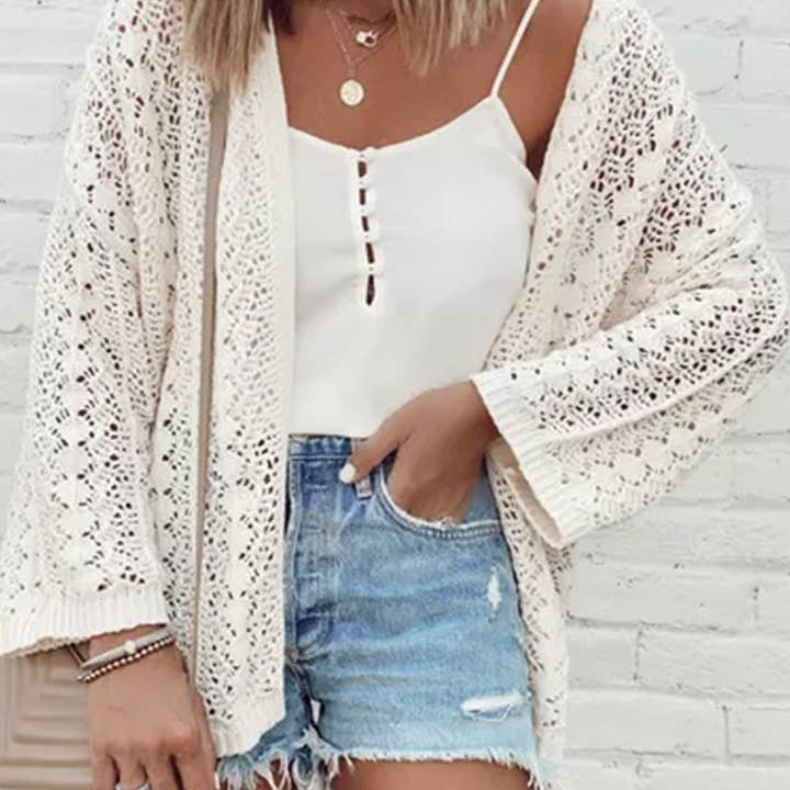 Knit Drop Shoulder Cardigan
