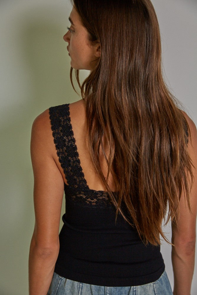 FALLEN FOR LACE TANK