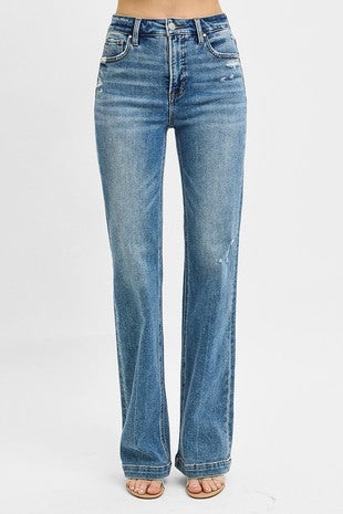 High Rise Straight Jeans