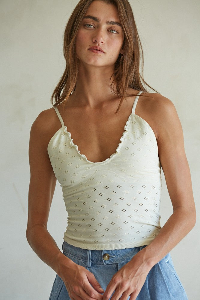 CHERIE EYELET CAMI