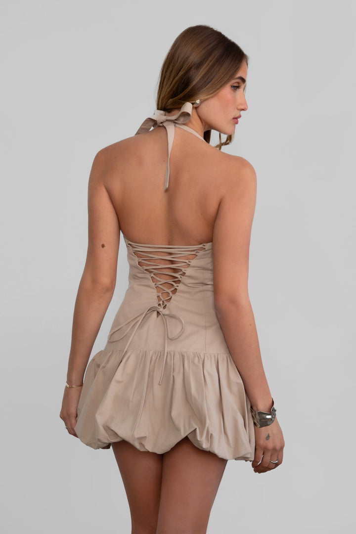 Stretch Twill Mini Dress
