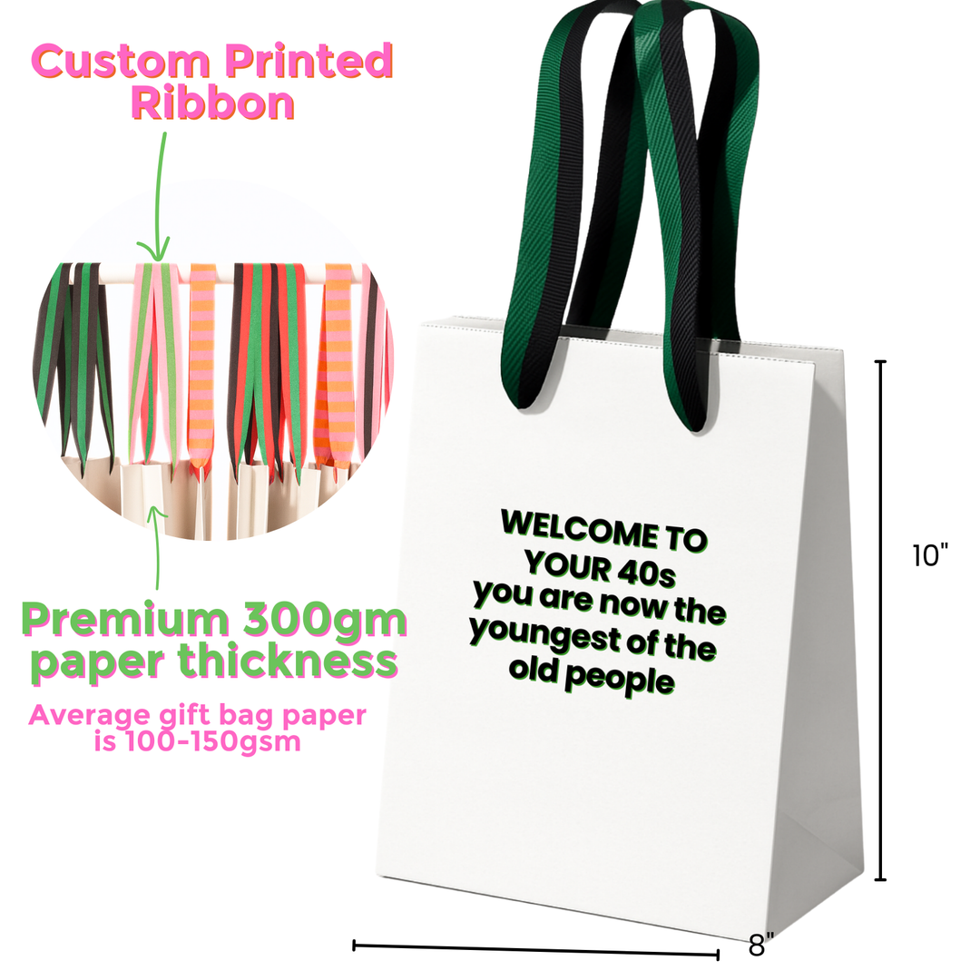 40th Birthday funny bag