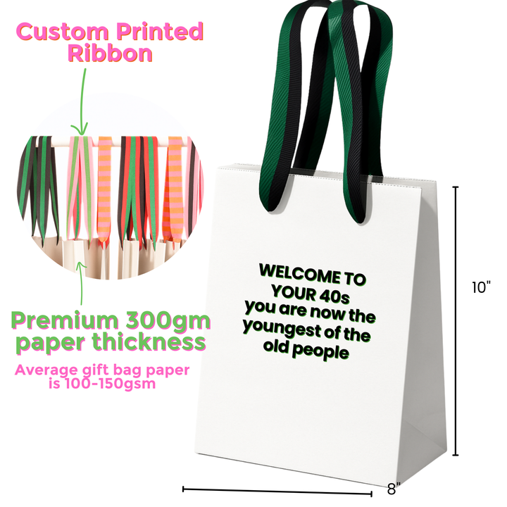 40th Birthday funny bag