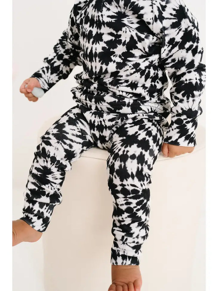 Black Tie Dye Lounge Set