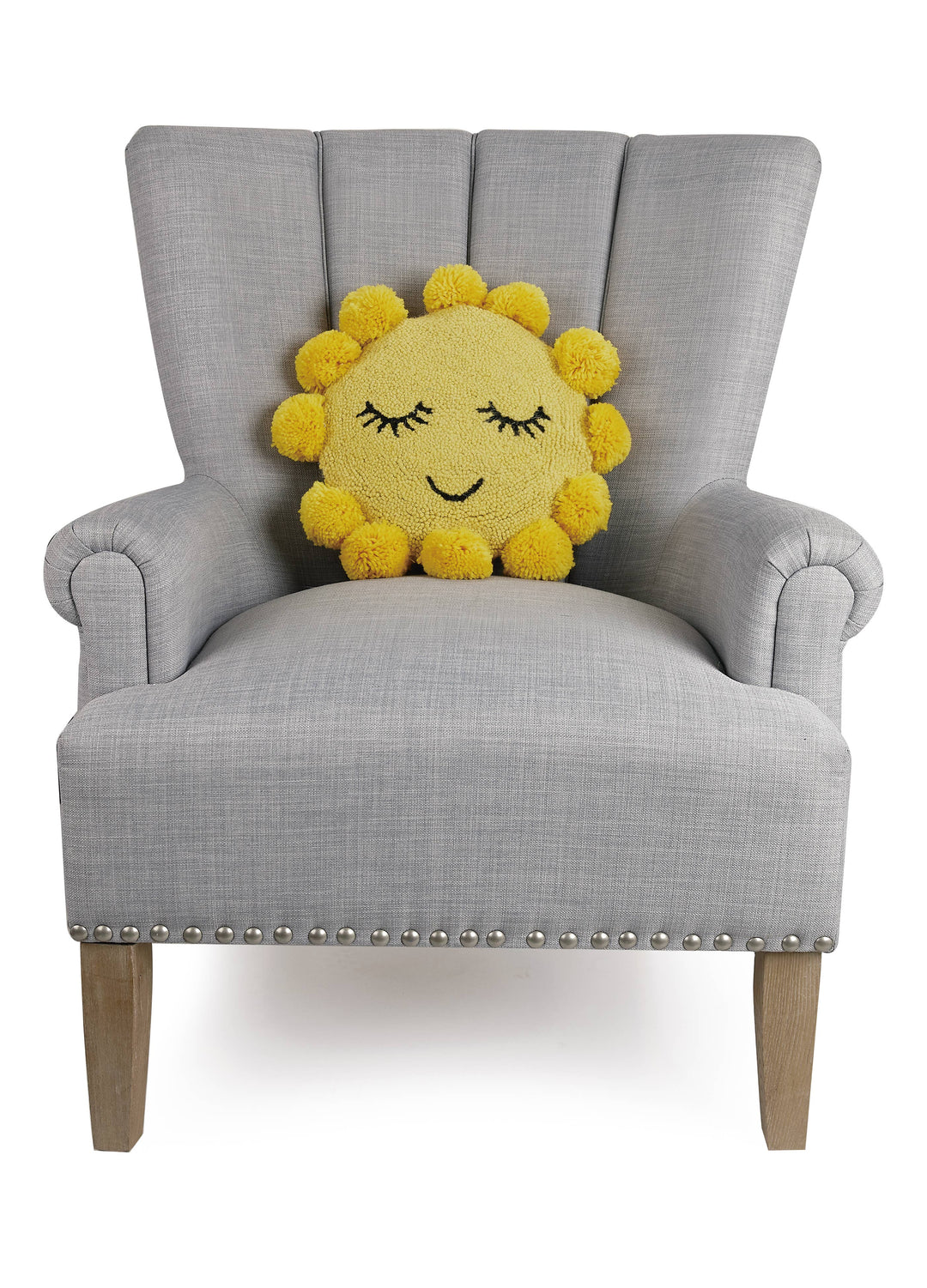 Sunshine Hook Pillow/Pom Poms