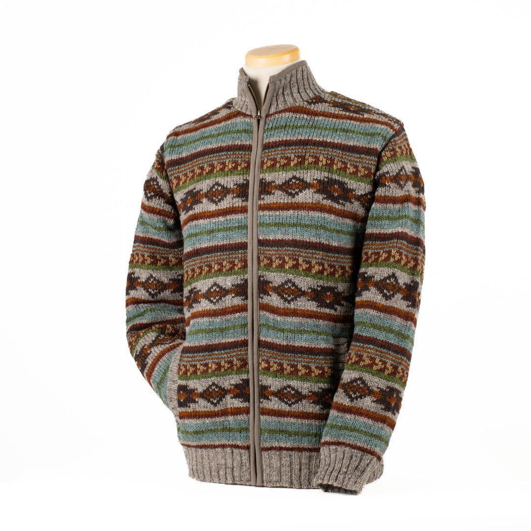 Redford Full Zip Wool Sweater