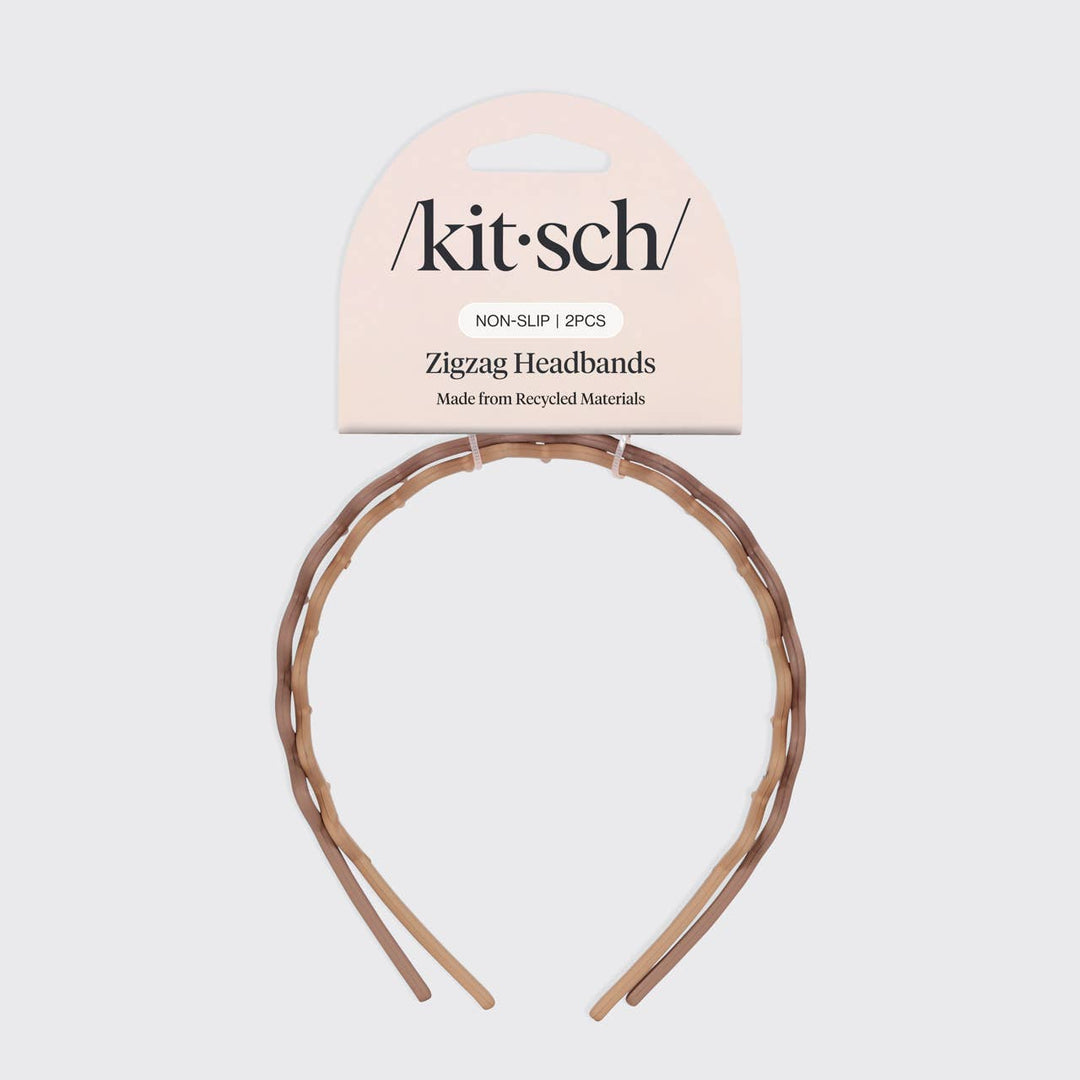 Recycled Plastic Zig Zag Headband 2pc