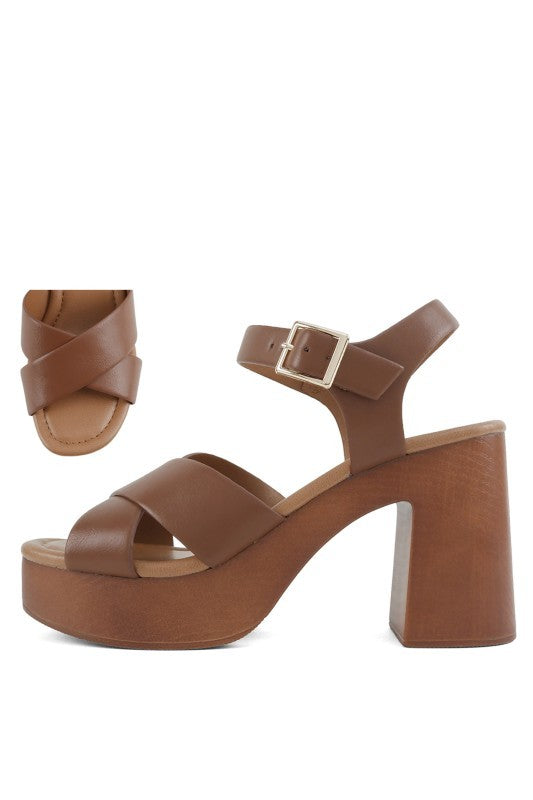 Chunky Ankle Strap Block Heel