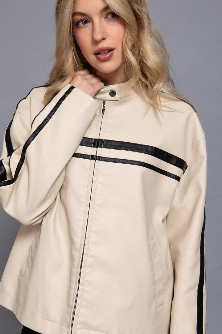 Faux Leather Jacket