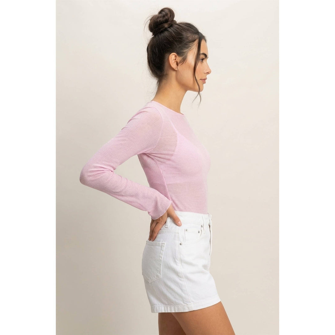 Ribbed Long Sleeve Top