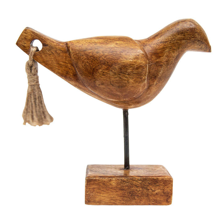 Crockett Wood Bird with Tassel Tail