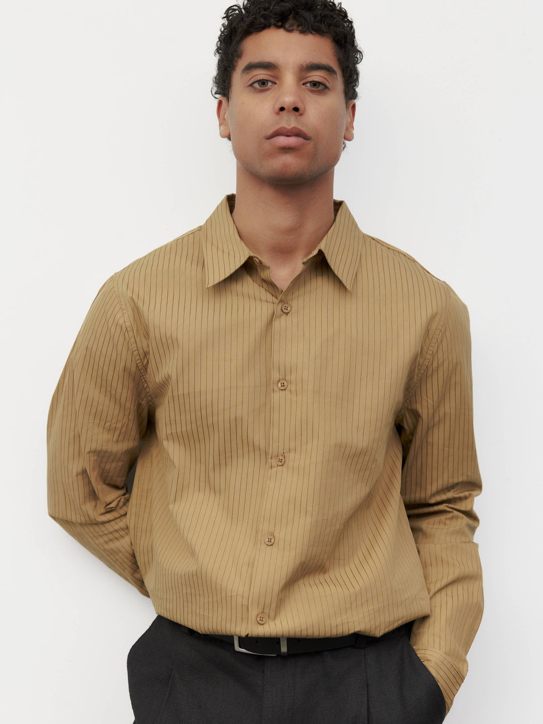 Men's Pinstripe Button-Down