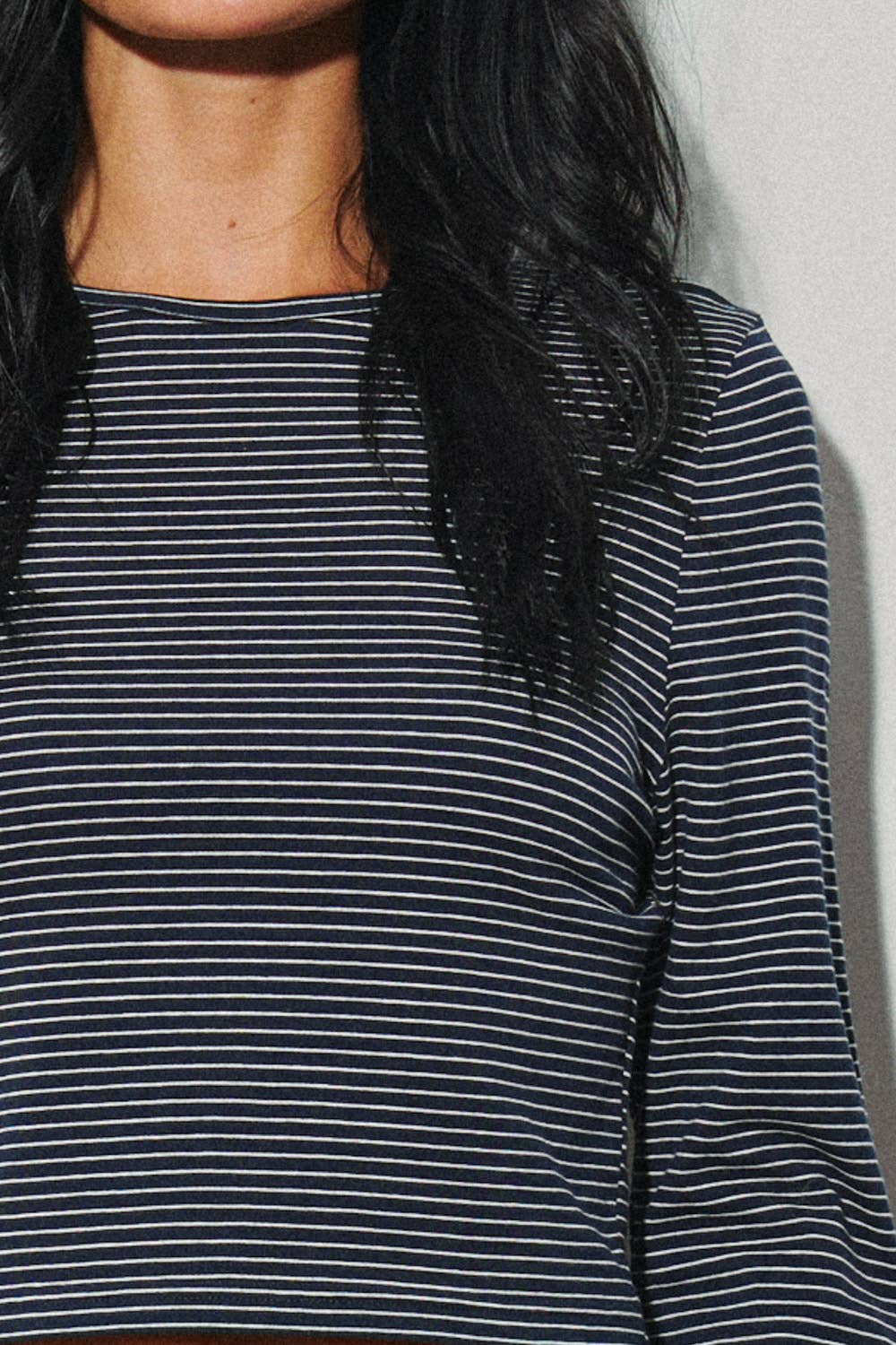 Navy Striped Long Sleeve