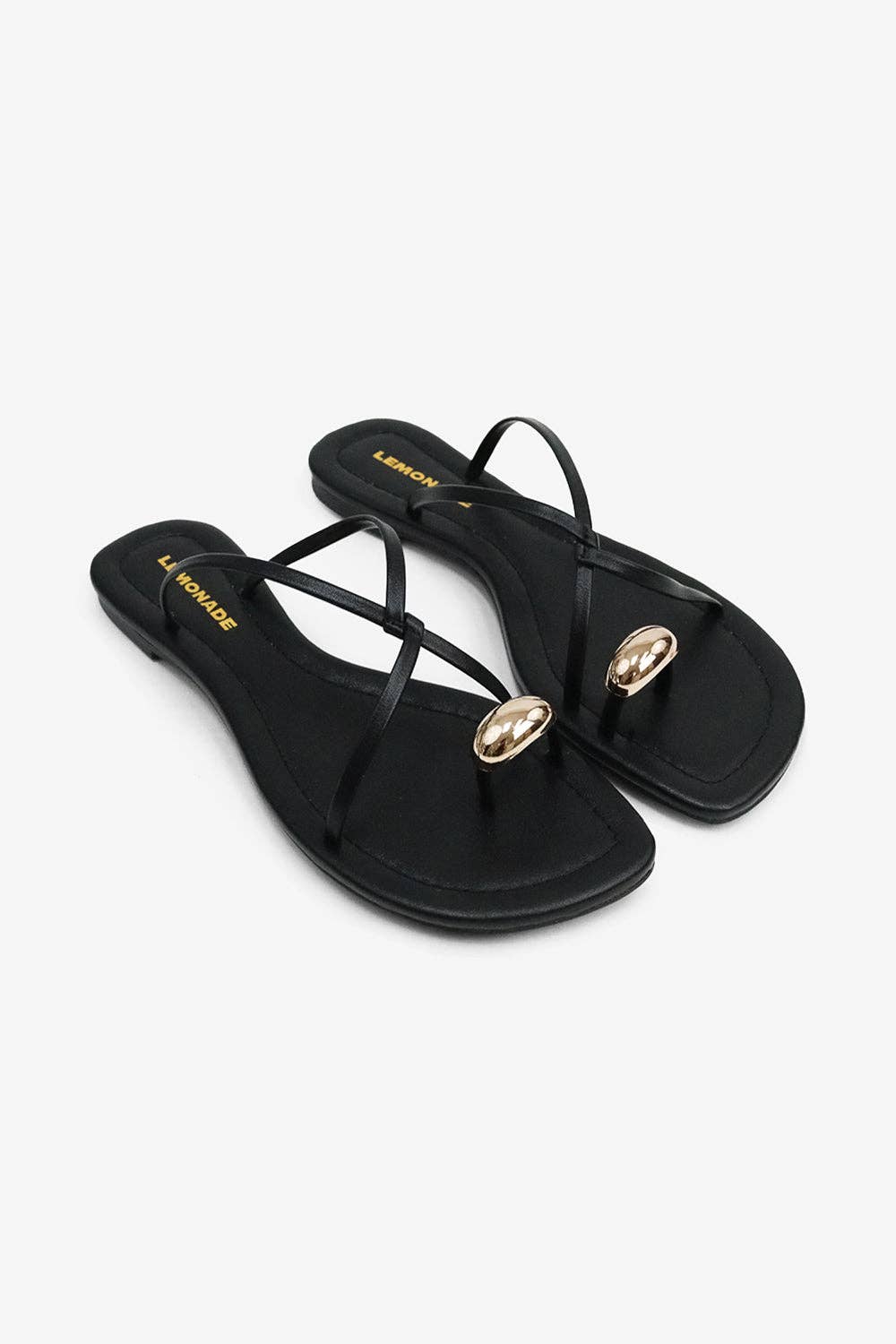 Criscross Gold Toe ring Sandals