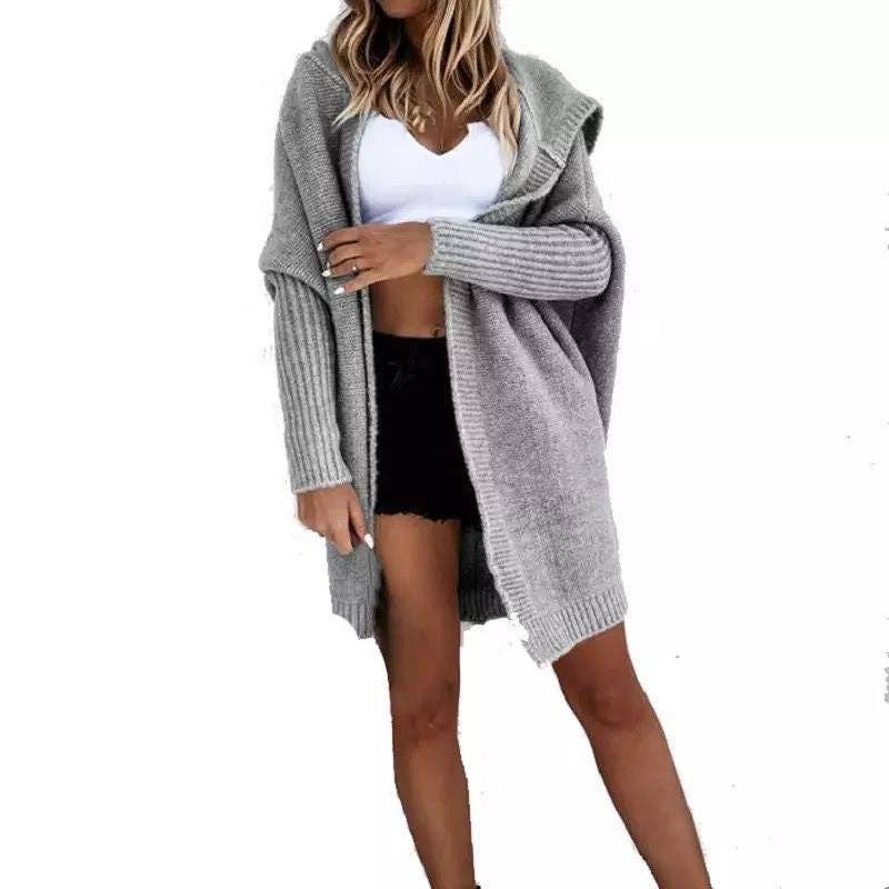 Loose Knit Hoodie Sweater