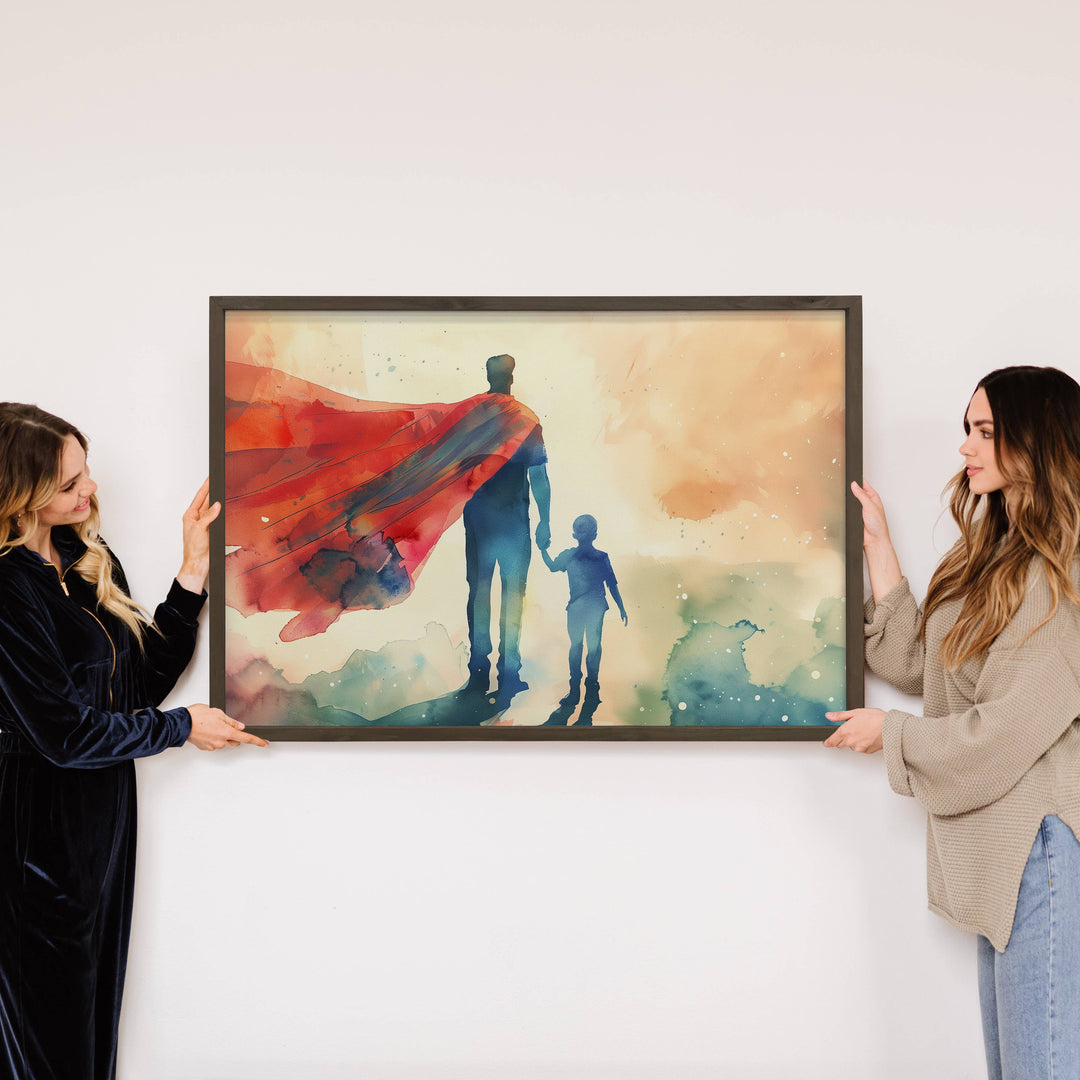 Super Dad - Fathers Day Canvas Art