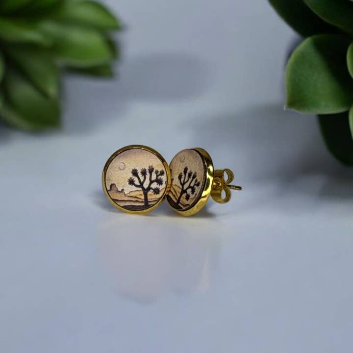 Joshua Tree Desert Stud Earrings